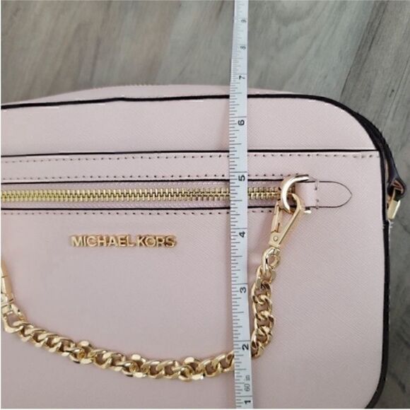 Michael Kors Jet Set Chain Crossbody Pink - Picture 8 of 11